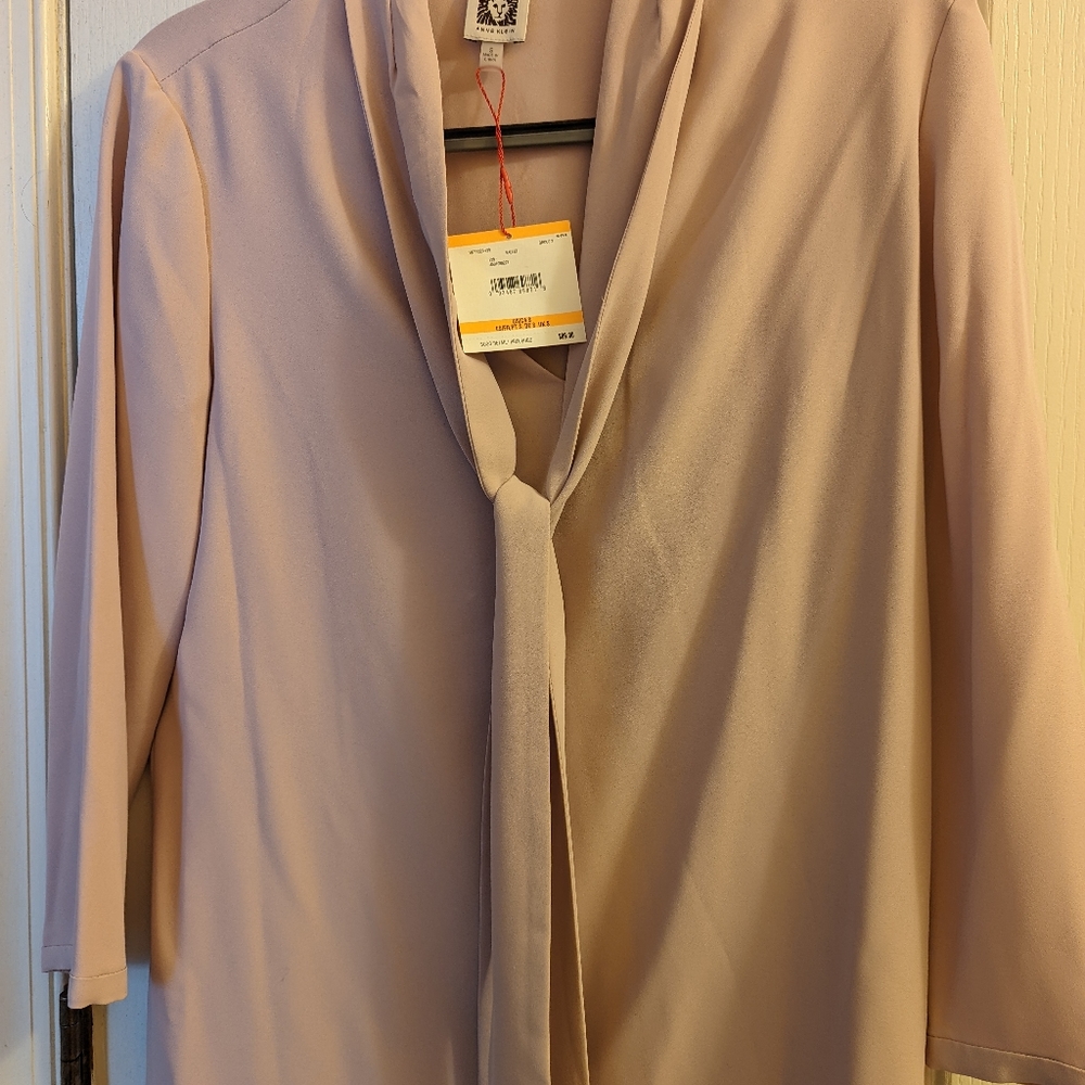 Anne Klein blush/pale pink dress shirt size small
